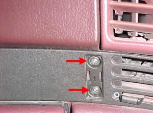 Clock and Temperature Controls Removal and Replacement-7-trim-front2